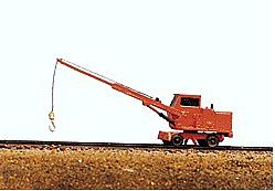 JL Maintenance of Way Utility Crane Metal Kit Model Railroad Vehicle N Scale #2021