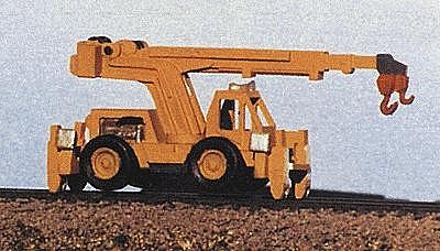 JL Hydraulic High Rail MOW Crane Metal Kit Model Railroad Vehicle N Scale #2131