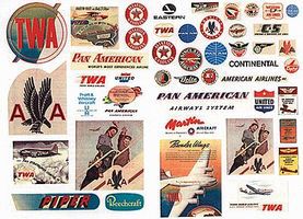 JL Vintage Aviation & Airline Signs 1940's to 1950's