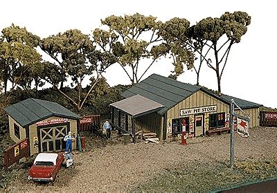 JL Saw Pit Store Model Railroad Building N Scale #320