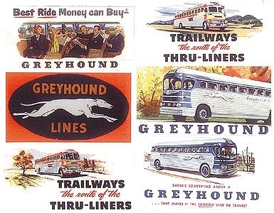 JL Vintage Bus Billboards 1950s Model Railroad Sign HO Scale #374