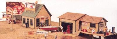 JL Kilborn Marine Sales Model Railroad Building HO Scale #381
