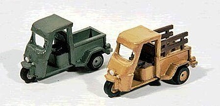 JL Cushman Trucksters 2 Pack Model Railroad Vehicle HO Scale #924