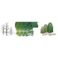JTT Sycamore Trees 2.5-4'' (10 pro-pack) HO Scale Model Railroad Scenery Tree #92024
