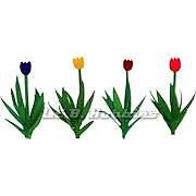JTT Tulips (Assorted Colors) O Scale Model Railroad Flower #95555