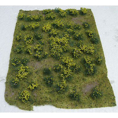 JTT Flowering Meadow Mat - Yellow Sheet Model Railroad Grass Mat #95605