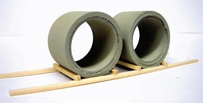JWD Large Concrete Pipe Load - HO-Scale #11235