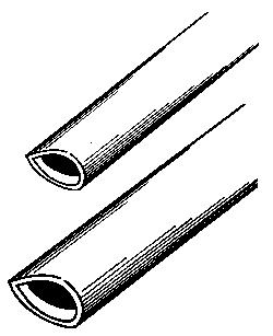 K-S Streamline Aluminum Tube .014 x 1/4 x 35 (5) Hobby and Craft Metal Tubing #1100