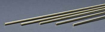 K-S Round Brass Rod 1/8 x 36 (5) Hobby and Craft Metal Wire and Metal Rod #1162