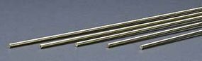 K-S Round Brass Rod 1/8'' x 36'' (5) Hobby and Craft Metal Wire and Metal Rod #1162