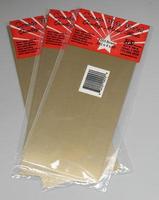 K-S (bulk of 3) Brass Sheet .032'' x 4'' x 10'' (3) Hobby and Craft Metal Sheet #253