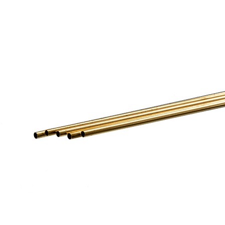 K-S Round Brass Tube .225mm x 3mm x 1m (5)