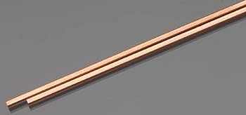 K-S Square Copper Tube .014 x 1/8 x 12 (2) Hobby and Craft Metal Tube #5090