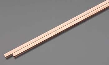 K-S Square Copper Tube .014 x 3/16 x 12 (2) Hobby and Craft Metal Tube #5091