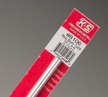 K-S Round Aluminum Tube .014'' x 1/4'' x 12'' Hobby and Craft Metal Tubing #8106