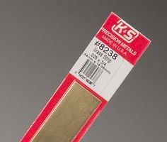 K-S Brass Strip .025'' x 3/4'' x 12'' Hobby and Craft Metal Strip #8238
