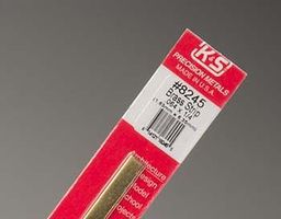K-S Brass Strip .064'' x 1/4'' x 12'' Hobby and Craft Metal Strip #8245