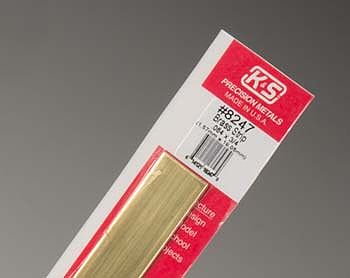 K-S Brass Strip .064 x 3/4 x 12 Hobby and Craft Metal Strip #8247