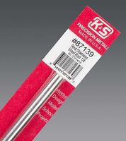 K-S Round Stainless Steel Rod 1/4'' x 12'' Hobby and Craft Metal Rod #87139