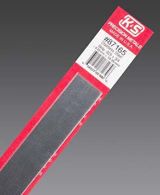 K-S Stainless Steel Strip .023 x 3/4 x 12 Hobby and Craft Metal Strip #87165