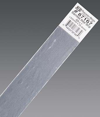 K-S Stainless Steel Strip .023 x 1 x 12 Hobby and Craft Metal Strip #87167