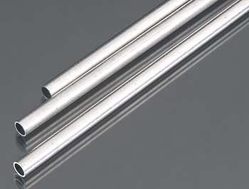 K-S Round Aluminum Tube .45mm x 5mm x 300mm (3) Hobby and Craft Metal Tubing #9804