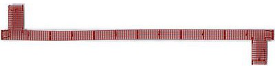 Kadee 50 Apex Running Board - Oxide Red HO Scale Miscellaneous Train Part #2010