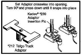Kadee Coupler Conversion Kit Talgo Truck Adaptor (24) HO Scale Model Train Coupler #212