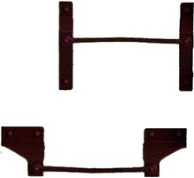 Kadee End Grab Irons - Black 4 Pairs