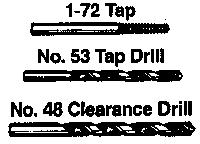 Kadee Tap & Drill Set I-72 Model Railroad Scratch Supply #247