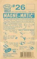 Kadee 20 Series Magne-Matic Long Centerset Shank 25/64 HO Scale Model Train Coupler #26