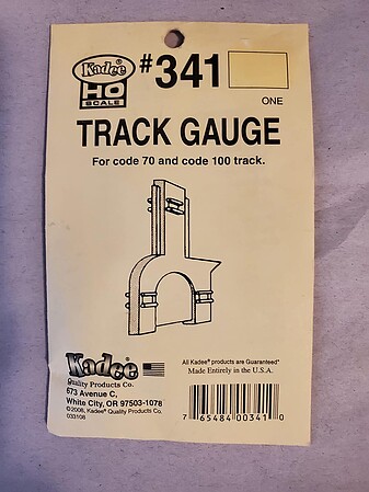 thumbnail image 2 of Kadee HO Scale #343 Track Gauge For Code 83 & Code 100 Track - Made In USA 2 of 4