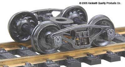 Kadee Self-Centering Trucks - PRR 20-F8 50-Ton w/33 Ribbed Wheels HO Scale Model Train Truck #557