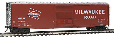 Kadee 50 Boxcar Milwaukee Road #52045 HO Scale Model Train Freight Car #6368