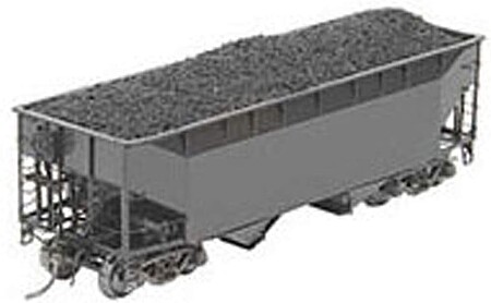 Kadee HO scale 7001 - 50T AAR std, 2Bay Offset open hopper - Black undecorated Kadee HO scale 7001 - 50T AAR std, 2Bay Offset open hopper - Black undecorated