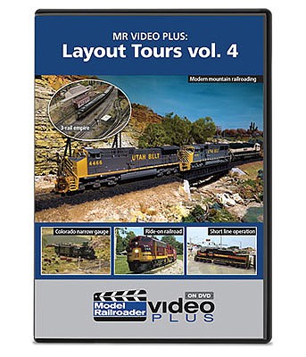 Kalmbach-Publishing Layout Tours - Model Railroader Video Plus DVD Volume 4, 1 hour 15 minutes