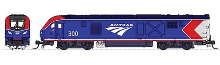 Kato Siemens ALC-42 Charger &amp; 3 Cars Starter Set - Standard DC Amtrak #302, Sleeper, Coach, Coach-Baggage, Unitrack Oval, Power Pack - N-Scale
