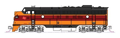 Kato EMD FP7A-F7B DC Set Milwaukee Road #95A 95B N Scale Model Train Diesel Locomotive #1060430