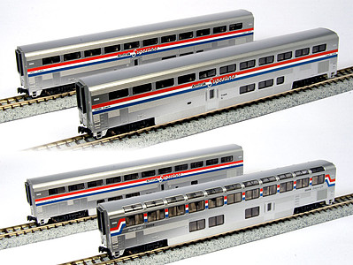 Kato N Amtrak Superliner 4car Set B
