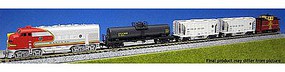 Kato Diesel Freight Train-Only Set Standard DC Santa Fe N Scale Model Train Set #1066271