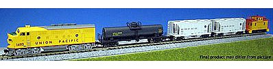 Kato Diesel Freight Train-Only Set - Standard DC - Union Pacific N Scale Model Train Set #1066272