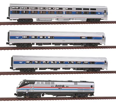 Kato Amtrak 40th Anniversary Train-Only Set Amtrak #145 N Scale Model Train Set #10662863