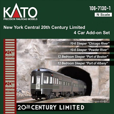 Kato N New York Central 20th Century 4car Add