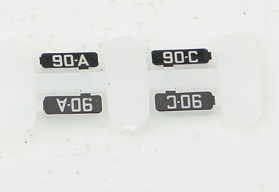 Kato Alternate Numberboards for Kato EMD FP7A Milwaukee Road #90A, 90C - N-Scale