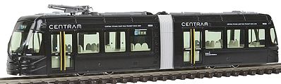 Kato Centram Light Rail Vehicle LRV Streetcar 9001 (black) N Scale Model Train Streetcar #148023