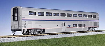 Kato N Amtrak Superliner Coach 34006 W/lite