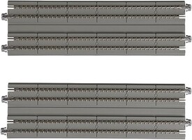 Kato N Scale 9-3/4 Inch Double Track Straight Sections – Concrete Ties (2 Pieces) 20-004