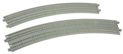 Kato Double Track Superelevated Curve 45-Degrees (2) N Scale Nickel Silver Model Train Track #20187
