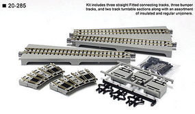 Kato Straight Turntable Extension Track Set Unitrack N Scale Nickel Silver Model Track #20285