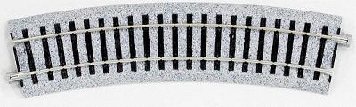 Kato Curved Roadbed Section Unitrack 222.5 Degree HO Scale Nickel Silver Model Train Track #2260
